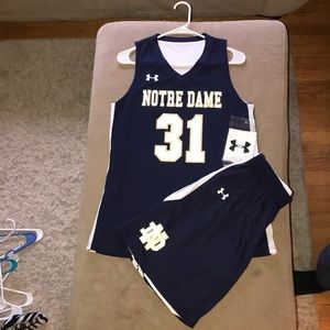 Under Armour Notre Dame Basketball Uniform